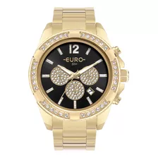 Relógio Euro Feminino Delux Dourado