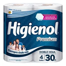 Papel Higiénico Higienol Premium 30mt X4