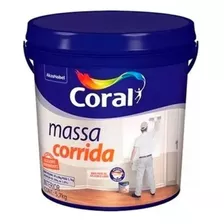 Massa Corrida Pva 6 Kg Coral Acabamento Fosco Galão Branca