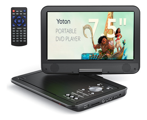 Reproductor Dvd Para Niños Regalo Yoton Portátil 7.5 Pulgada