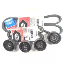 Kit Polyv Vw Vento 2.5 4 Poleas / 2 Correas Línea Nueva 