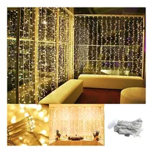 Cortina Led 300 Luces 12 Tiras 3x3 Mts 220v Interconectable