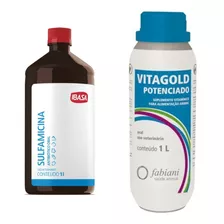 Sulfamicina 1 Litro + Vitagold 1 Litro Validade Longa