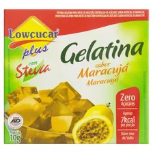 Gelatina Pó Com Stevia Maracujá Zero Açúcar Lowçucar Plus Caixa 10g