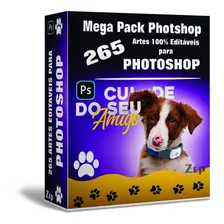 Pack De Artes Pet Shop 265 - Editáveis E Stories Ps - Bônus