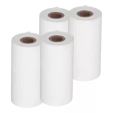 Set 4 Rollos Termicos 12mtrs Rollo Papel Termico 57mm X 30mm