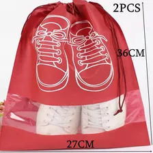 Pack X 4u Bolsa Almacenamiento Zapatos Con Cordón Portátil 
