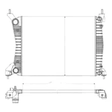 Radiador Fiat Palio 326 Essence 1.6 2012 2013 2014 2015