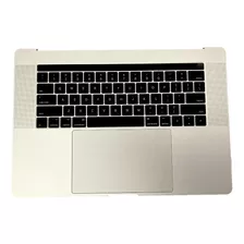 Top Case Com Teclado Completa A1707 Touch Bar Prateadosilver