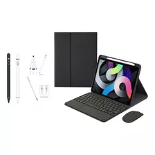 Capa Smart C/ Teclado + Mouse + Caneta Para iPad 9ª Ger 10.2