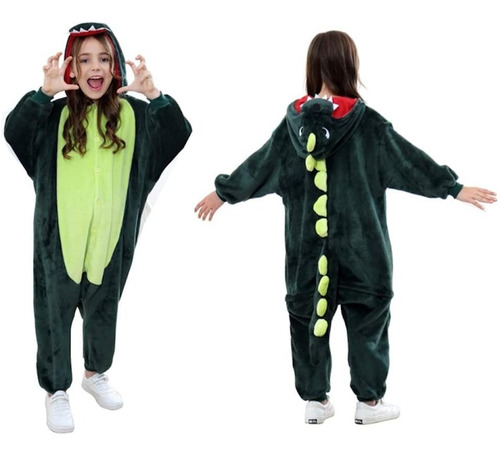 Pijama Mameluco Dinosaurio Infantil Disfraces Fiesta Cosplay