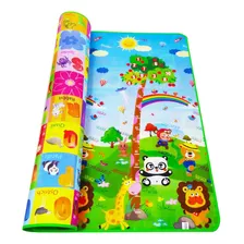 Tapete Atividades Infantil Bolsa 180x120 Dupla Face 