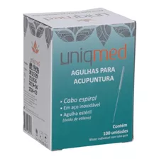 Agulhas Para Acupuntura Uniqmed 0,25x25 Cx Com 100 Unidades