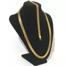 Set Cadena Chinesca+ Pulsera Baño De Oro 18k 60cm X 8mm 