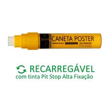 Caneta P/ Vidro Recarregável - Tinta Alta Fixação 