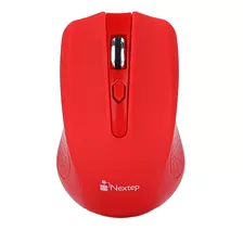 Mouse Inalambrico Nextep Ne-411 Usb Rojo 1600 Dpi