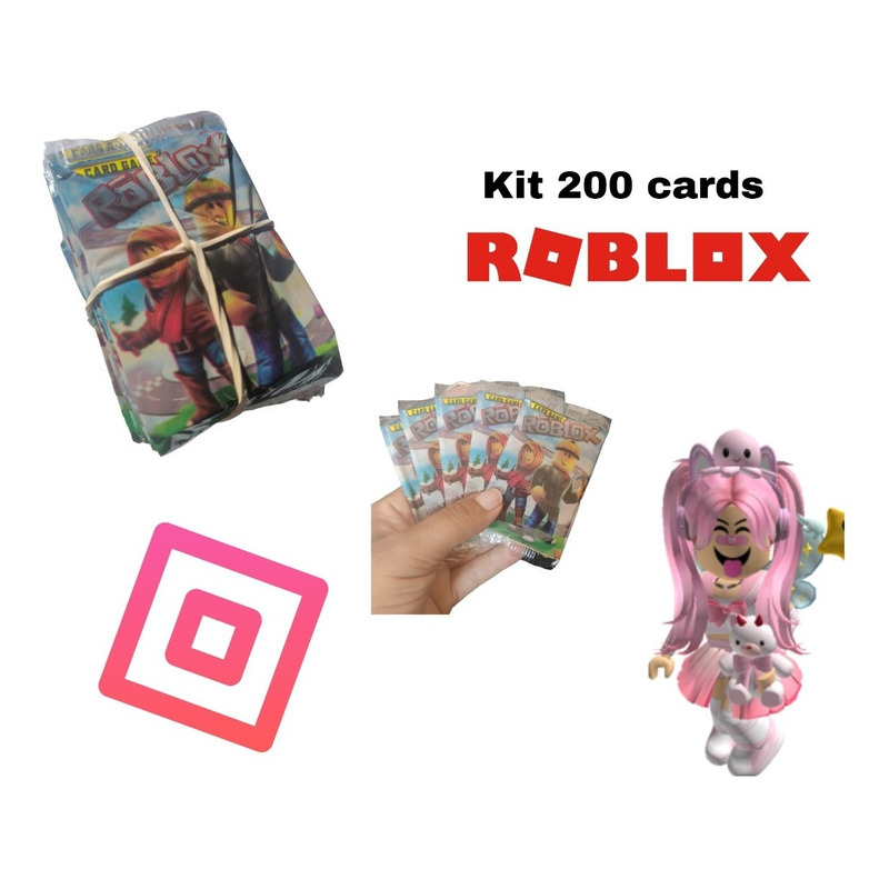 ROBLOX - Card Game / Cartas / Figurinhas - Kit 50 Pacotes com 4