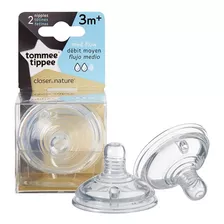 Tetina Tommee Tippee +3 Meses Flujo Medio X2 Unidades