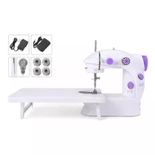 Maquina Portatil Mini Sewing Machine Con Base Para Coser Color Blanco