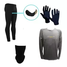 Combo!calza Ciclista+termica Reflect Gs+cuello+guantes Termi