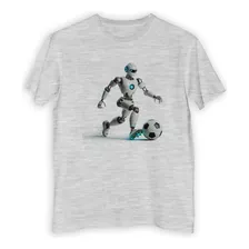 Remera Niño Robot Futbol Pelota Playing Sports Play M1