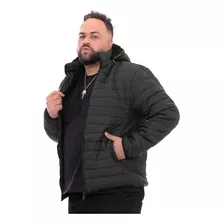 Jaqueta Masculina Puffer Plus Size Forrada Com Pelos