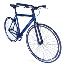 Bicicleta Urbana/fixed Rin 700 Manubrio Recto - Petróleo Color Azul Petróleo Tamaño Del Marco 47 Cm