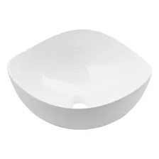 Lux Sany 708 Lavabo Ovalín Cerámico Ondulado Sobreponer 37cm