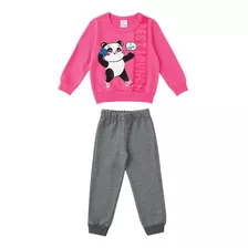 Conjunto Blusa/calça Moletom Infantil Menina - Malwee