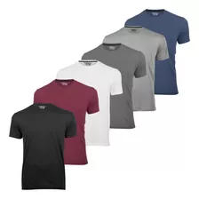 Kit 6 Camisetas Masculinas Básicas Lisa Algodão 30.1 Premium