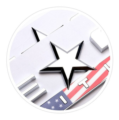 Emblema Texas Edition Cromo Bandera Chevrolet Gmc Silverado Foto 2