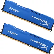 Kit 70 Memória Ram Gamer Fury Ddr3 Color Azul 8gb 1600mhz Pc