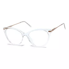 Óculos Armação Feminino Gatinho Com Lentes Sem Grau Aa-6823 
