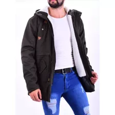 Parka De Hombre Gabardina Con Corderito