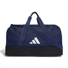 Mala adidas Duffel Tiro League Média - Original® Cor Azul Desenho Do Tecido Liso