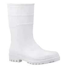 Bota Pvc Acqua Flex 82bpc600 Branca Cano Curto Forro Bracol