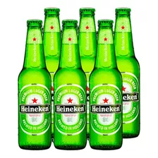 Pack 6 Cervezas Heineken Original Botellin 330cc