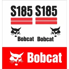  Kit Faixas Etiquetas Adesivo Mini Carregadeira Bobcat S185