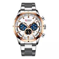 Reloj De Cuarzo De Acero Inoxidable Curren 8355 Para Hombre