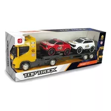 Caminhão Top Truck Reboque Com 2 Carrinhos - Bs Toys