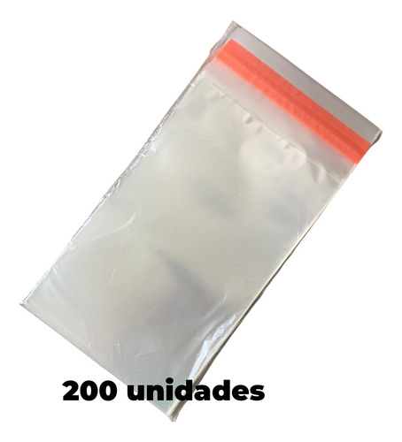 Saco Adesivado Embalagem Transparente 10x15 | 200 Unidades