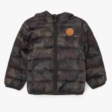 Campera Abrigo Parka Camuflada Verde Niño Talle 2 Yamp