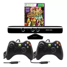 Sensor Kinect Xbox 360 Com 2 Controles 1 Jogo Pronta Entrega