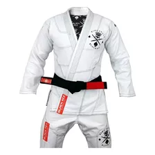 Kimono Black Ace King Skull - Branco