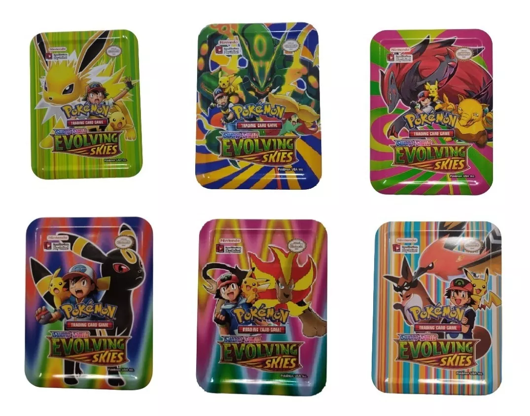 Pokémon Cartas Caja De Metal 40 Cartas