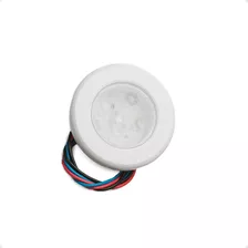 Luminária Circular De Embutir Cabine Branca Luz Led Branco