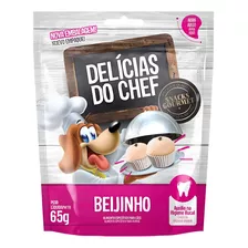 Petisco Delicias Do Chef Para Cães Snacks 65g Beijinho Festa