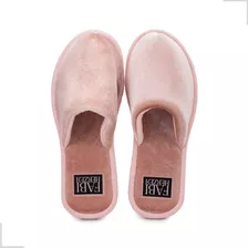 Pantufa Feminina Adulta Chinelo De Quarto Rosa Antiderrapant