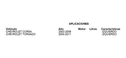 Espejo Izquierdo Manual Chevrolet Tornado 2007 2008 2009 Foto 2