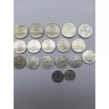 Moedas Antigas Serie Alumínio Sem Repetir 18un. Veja Fotos